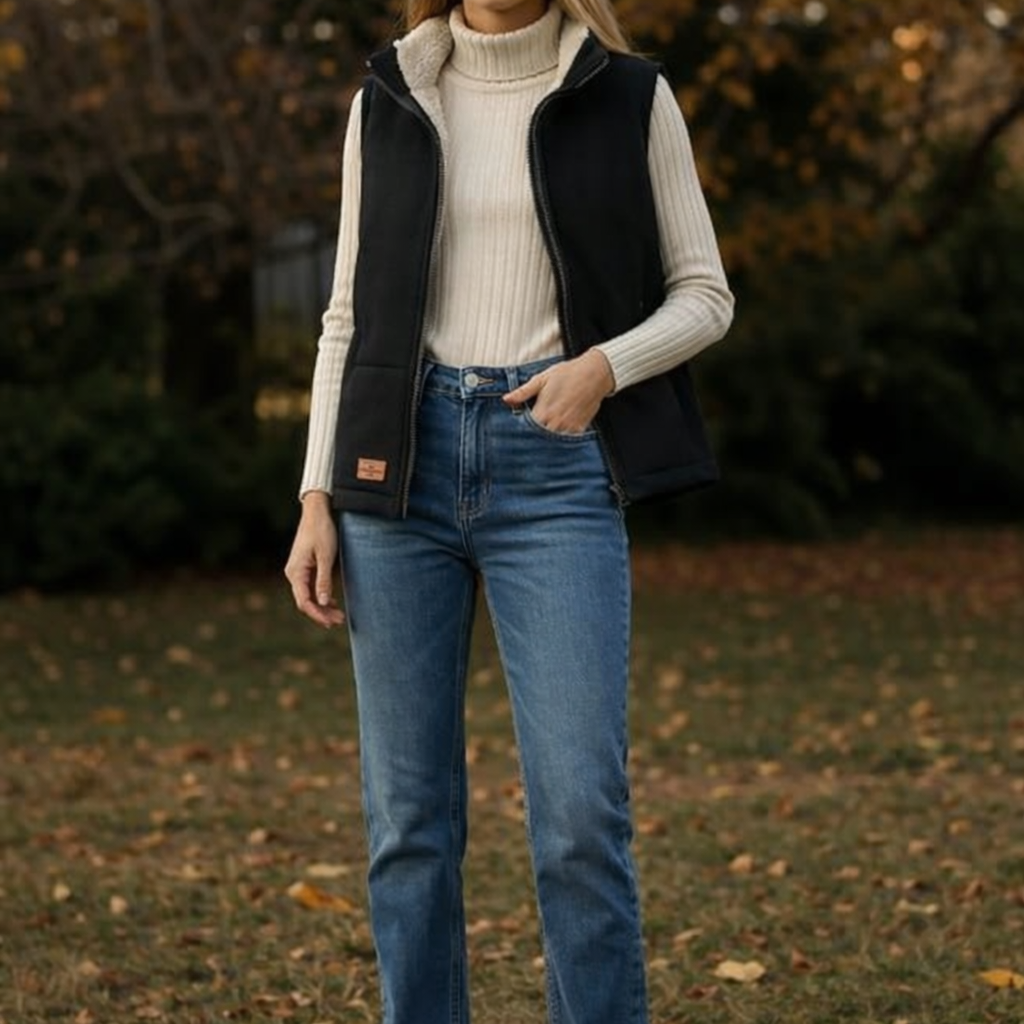 Women's Sleeveless Bodywarmer – Fleece-Lined Insulated Vest