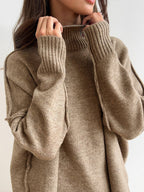 Charlotte| Women Soft Knit Turtleneck Lounge Set