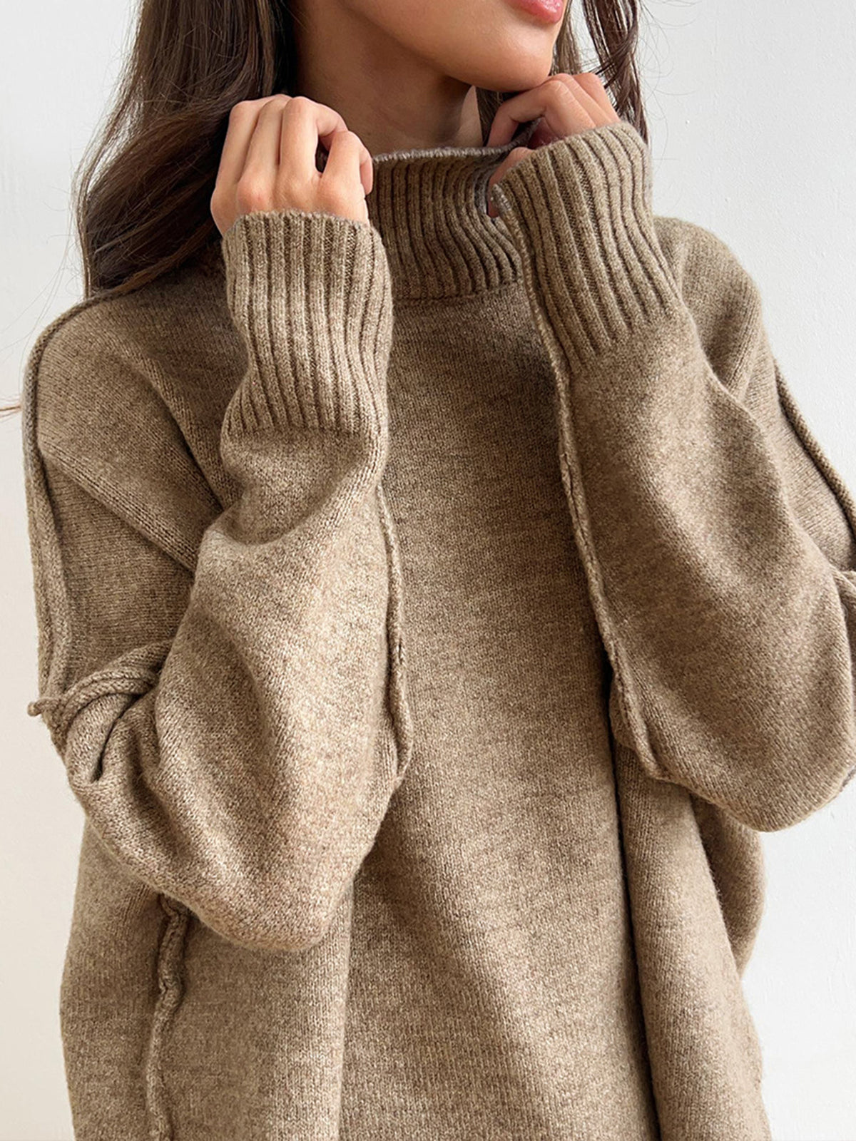 Charlotte| Women Soft Knit Turtleneck Lounge Set