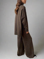 Charlotte| Women Soft Knit Turtleneck Lounge Set