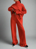 Charlotte| Women Soft Knit Turtleneck Lounge Set