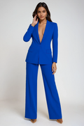 Isla| Women Tailored Blazer & Wide-Leg Trouser Set