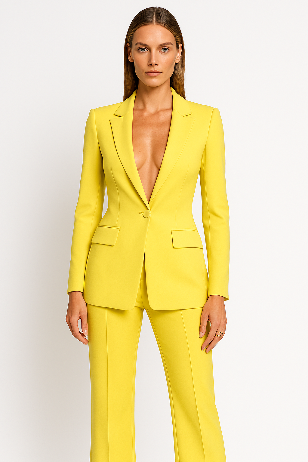 Isla| Women Tailored Blazer & Wide-Leg Trouser Set