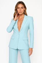 Isla| Women Tailored Blazer & Wide-Leg Trouser Set