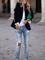 Ivy| Elegant Velvet Blazer for Women