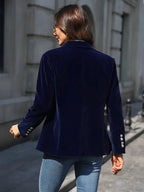 Ivy| Elegant Velvet Blazer for Women