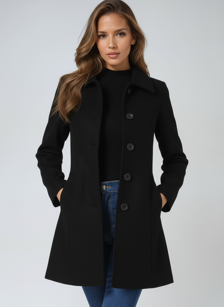 Amelia| Women's Single Breasted Winter Trench Coat