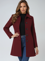 Amelia| Women's Single Breasted Winter Trench Coat