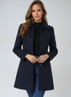 Amelia| Women's Single Breasted Winter Trench Coat