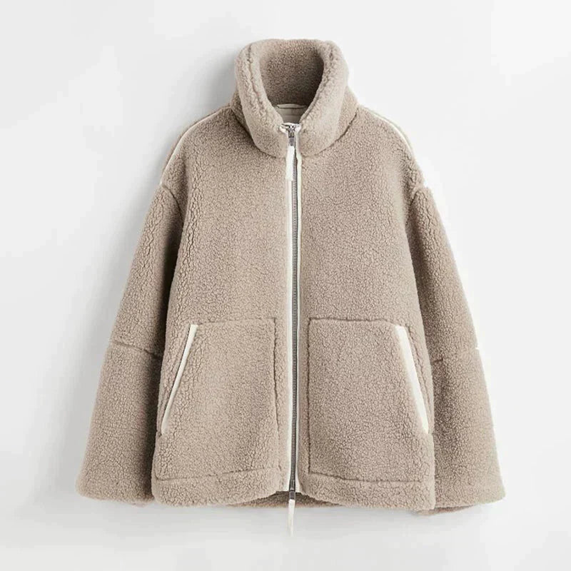 Hazel| Teddy Fleece Warm Layer Jacket For Women