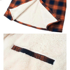Levi | Men's Sherpa Lined Button down Jacket - Plaid Workers Shirt,