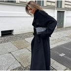 Willow| Double-Breasted Wool Blend Coat for Women