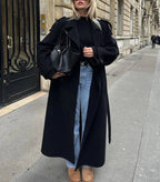 Willow| Double-Breasted Wool Blend Coat for Women