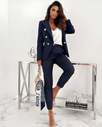 Freya| Double-Breasted Suit with Tailored Fit for Women