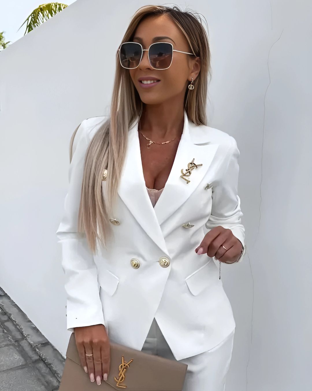 Freya| Double-Breasted Suit with Tailored Fit for Women