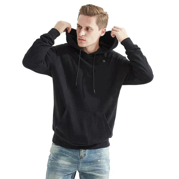Unisex Heated Hoodie – Electric Thermal Pullover for Outdoor Use