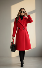 Isabelle| Elegant Women’s Winter Coat with Slim Belt
