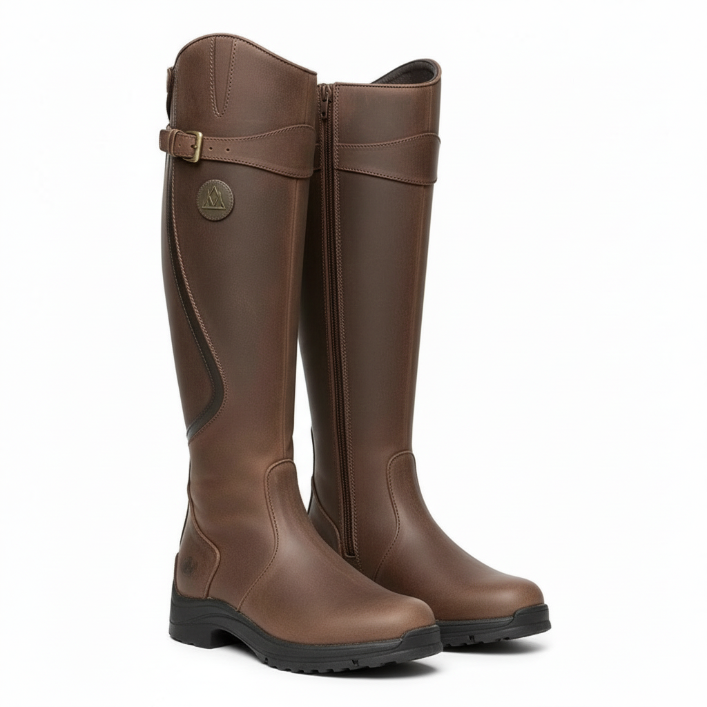 Women's Waterproof Leather Riding Boots – Classic Equestrian Boots