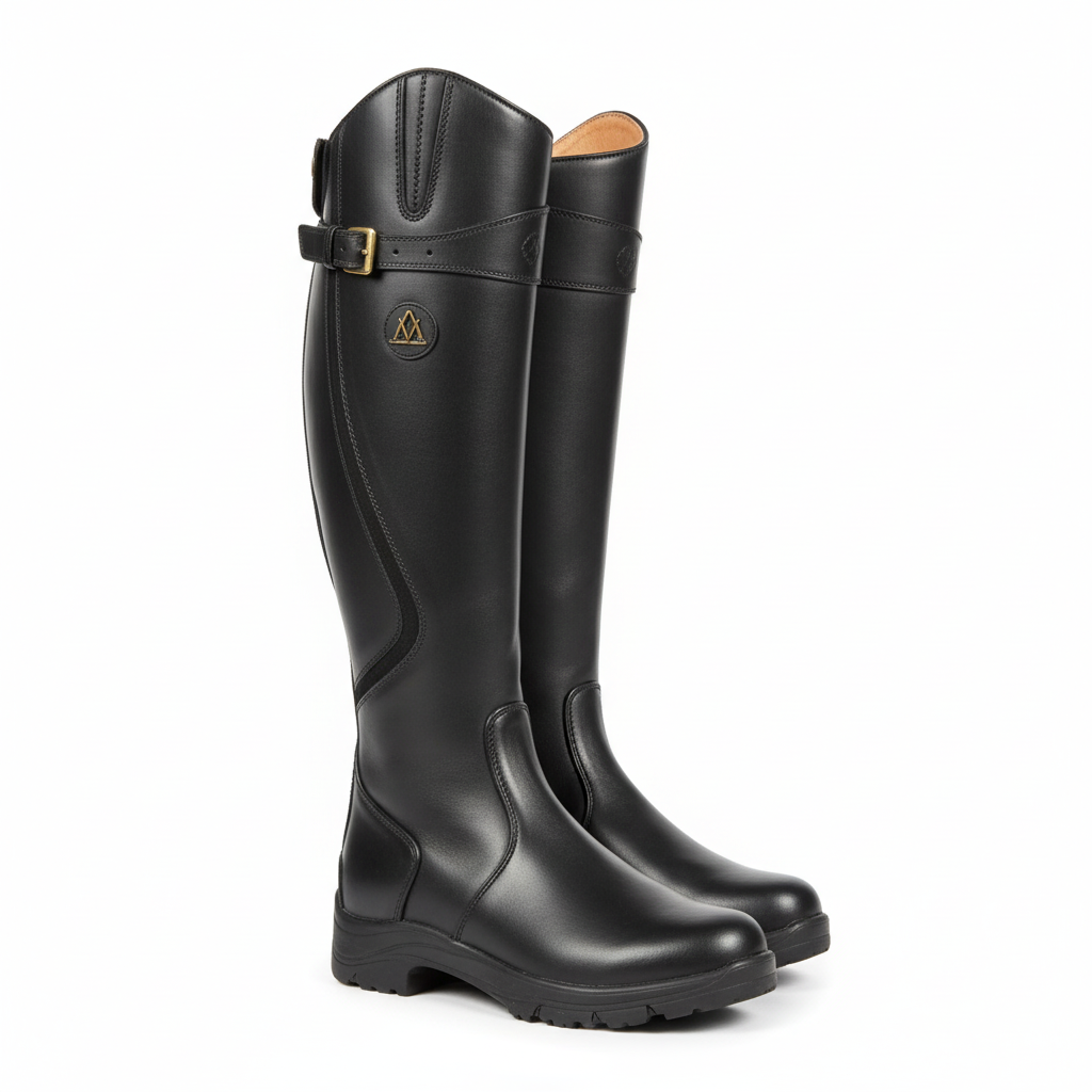 Women's Waterproof Leather Riding Boots – Classic Equestrian Boots
