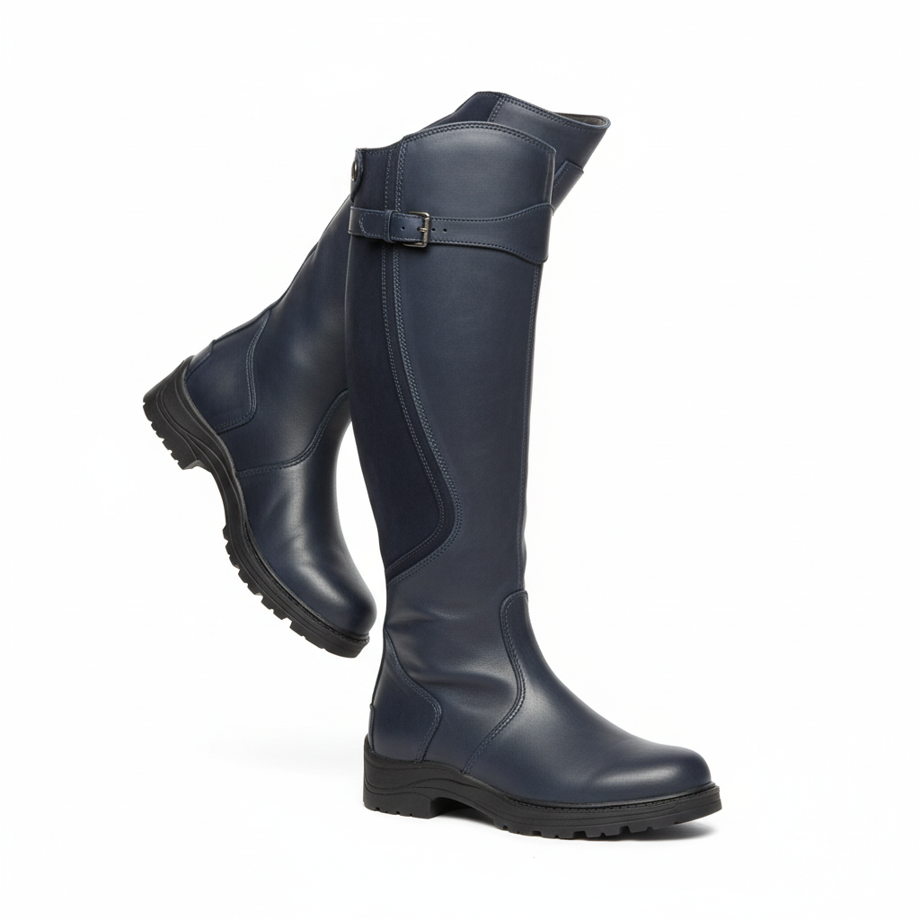 Women's Waterproof Leather Riding Boots – Classic Equestrian Boots