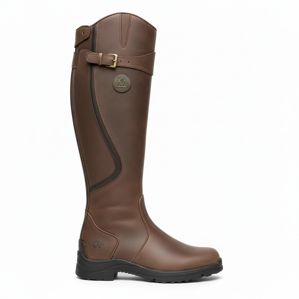 Women's Waterproof Leather Riding Boots – Classic Equestrian Boots