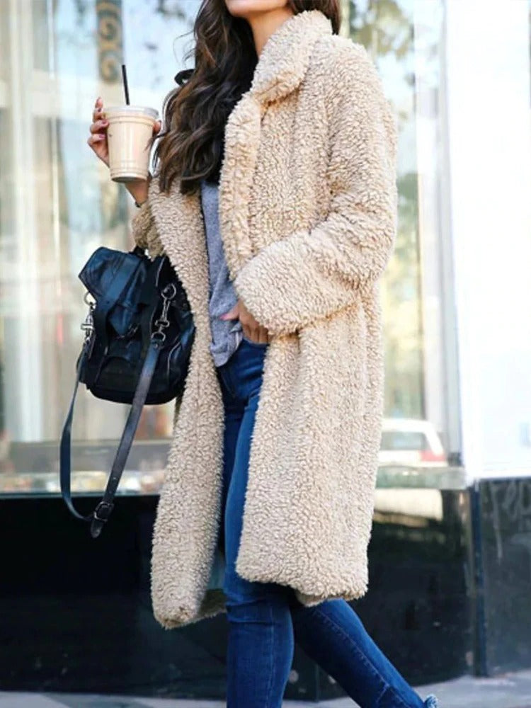 Grace| Warm Long Teddy Coat for Women