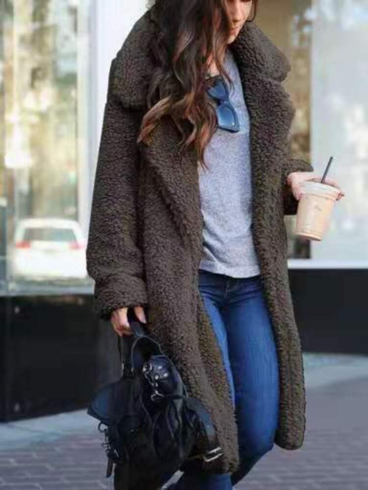 Grace| Warm Long Teddy Coat for Women