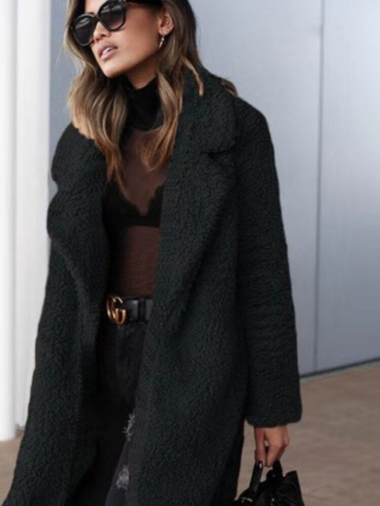 Grace| Warm Long Teddy Coat for Women